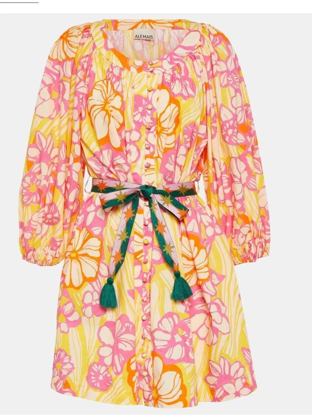 Alemais Fenella Mini Dress in Cotton